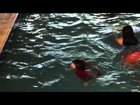 Swimming at Homewood Suites 1