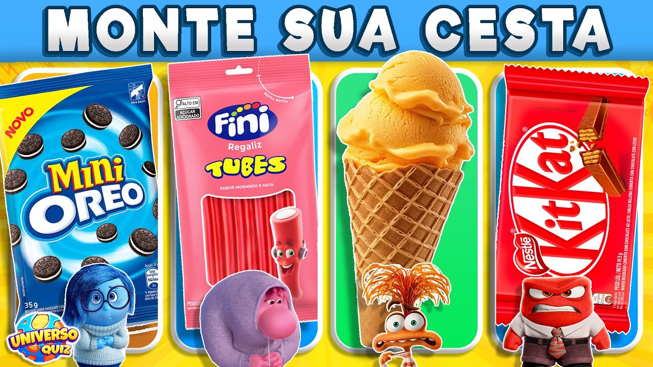 Monte sua CESTA de DOCES | Escolha os Doces e Monte sua Cesta | Divertida Mente