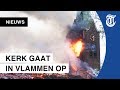 Grote brand in kerk Hoogmade