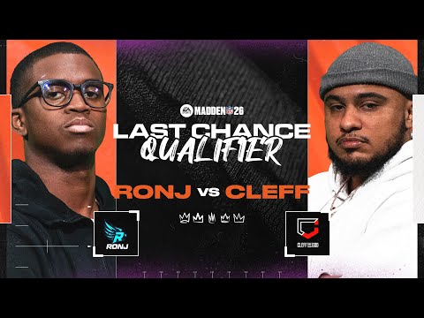 Madden 26 Last Chance Qualifier |  Madden Championship Series | RonJ vs Cleff