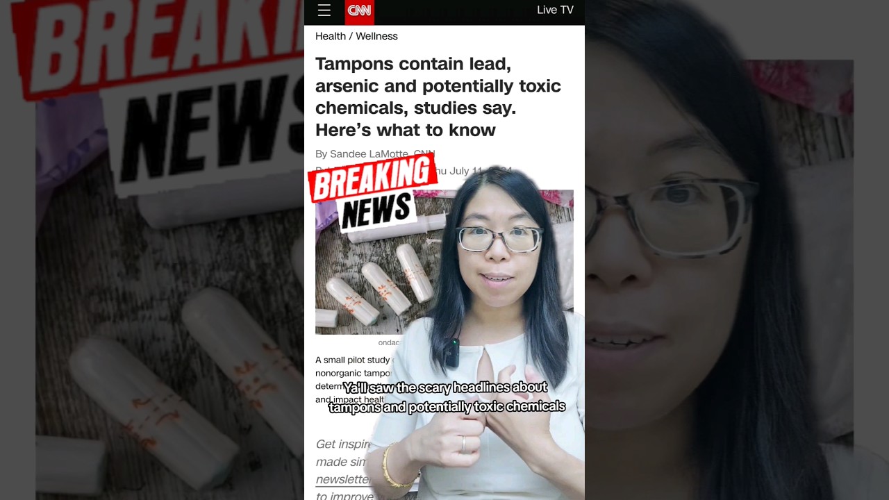 Arsenic and lead in tampons!? Should you panic? Gynecologist Explains!