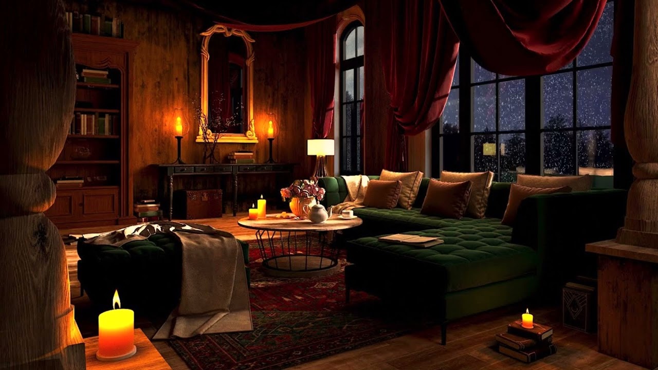 Discover Peace During Christmas ❤️ The Sound of Snow and the Fire to Soothe the Tired Soul