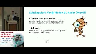 Mehmet Maden - Subskapularis Yırtıkları - Kime Artroskopi Uygulayalım
