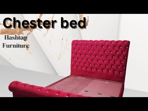 CHESTER BED,  customized by HASHTAG FURNITURE.