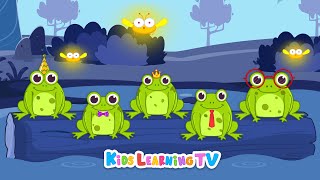 Five little speckled frogs song for kids | Rhymes for preschool kids | Frogs for kids | rhymestyle