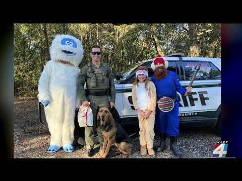 Santa Paws spreads holiday cheer for four-legged first responders