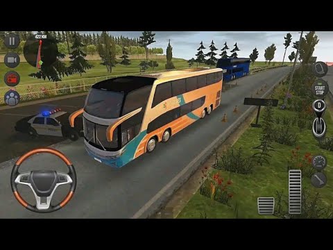 Modern Uphill Bus Simulator Off Road Snow Hill Winter Bus Driving