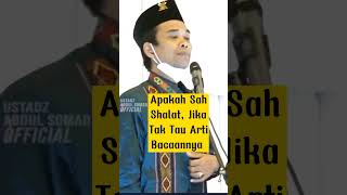 Download lagu Apakah Sah Shalat Jika Tak Tau Arti Bacaannya #shorts #uas mp3