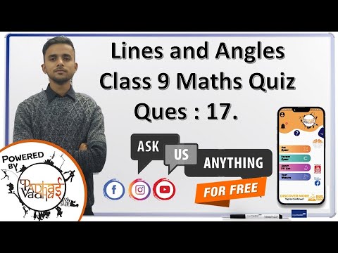 Q.17 In the figure, lines AB and CD are parallel. A transversal intersects them and one of the alternate interior angles is 65°. find its corresponding angles.  I Class 9th Maths I Lines and Angles