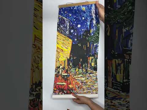 Миниатюра изображения товара Картина по номерам Молли Ван Гог. Ночная терраса кафе 35x88 / HRP0027