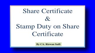 Share Certificate for Private Limited Company | Pvt Ltd Company Share Transfer | Certificate Filling