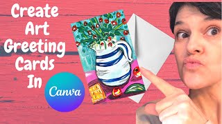 How to Turn Your Art into Greeting Cards You Can Sale On Print On Demand In Canva