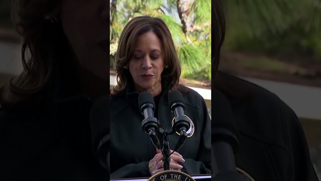 Kamala Harris consoles Helene victims