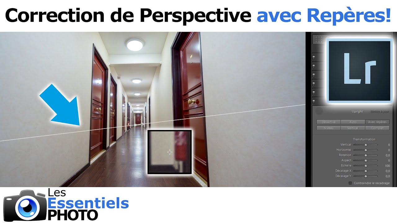 Lightroom : Correction de perspective avec Repères