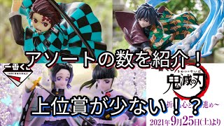 【鬼滅の刃】～折れぬ心と刃で進め～ アソートの数を紹介！上位賞少なめ！？