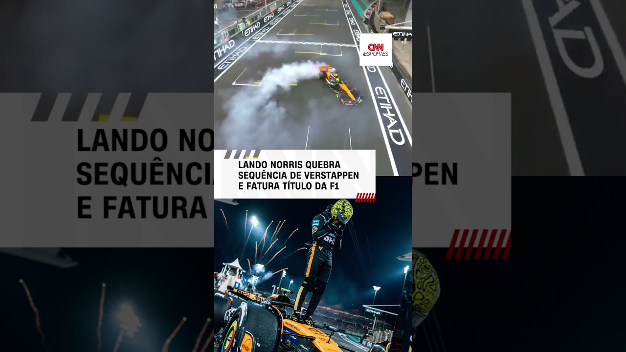 Lando Norris vence título mundial da Fórmula 1 | CNN ESPORTES