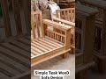 Simple teak Wood Sofa Set Design ||7827130064