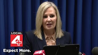 Full presser: 1 charged, 4 rescued from human trafficking ring at massage parlors in Metro Detroit