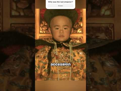 The Last Emperor of China .... 😞#shorts #viral