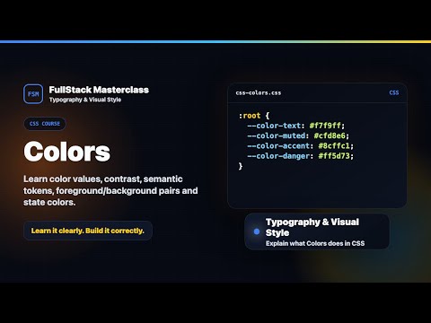 Colors Explained Fullstack Masterclass Css Course