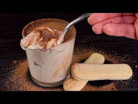 No one will guess how you  lose 10 kg! 🍫 Eat 1 glass of Tiramisu a day! Trend Simple Chia pudding