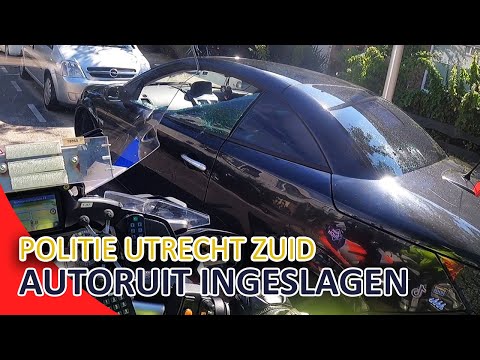 Politie Utrecht Zuid | Autoruit ingeslagen | Rijden zonder rijbewijs | Geen kenteken | Artikel 8