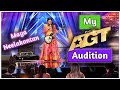 My First Ever Stage Performance AGT Audition Maya Neelakantan From India 10 Years Old