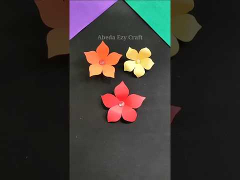 Easy Paper flowers | How to make paper flowers | Flower Making | DIY Flower