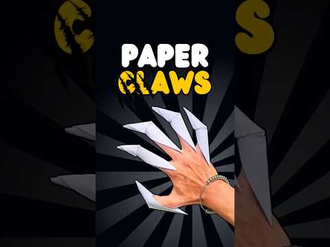 Paper Claws Tutorial ☣️✂️#craft #papercraft #diy #paper #experimnent #origami #papertoys #paperplane