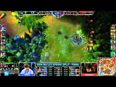 Cloud 9 vs Team SoloMid | Game 1 - FINAL | 2014 NA LCS Spring Split Playoffs [HQ]