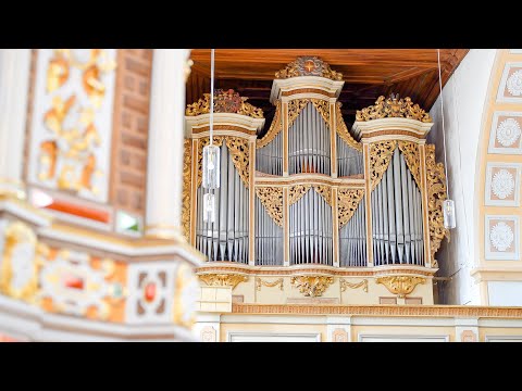 The SILBERMANN Organ (1721) - Georgenkirche Rötha - Full Organ Demonstration and Tour - Paul Fey