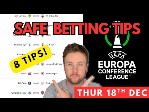 Conference League Football Betting Tips & Predictions Today | 8 Safe Picks (Thu 18th Dec)
