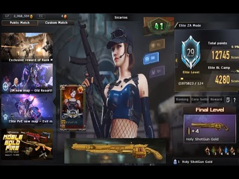 ZA-Rank Stage 41 Full GamePlay 11:35 Minutes Using Holy ShotGun Gold Max Upgrade