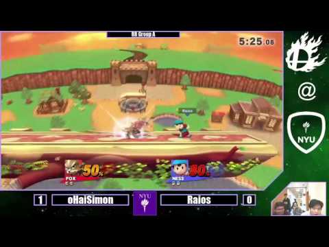 oHaiSimon (Fox, Diddy Kong) vs Raios (Ness) - Pools - Smash 4 NYU PR Round Robin Tournament