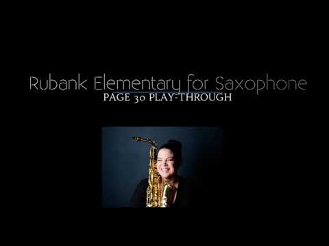 Rubank Elementary for Saxophone Page 30 Play-Through
