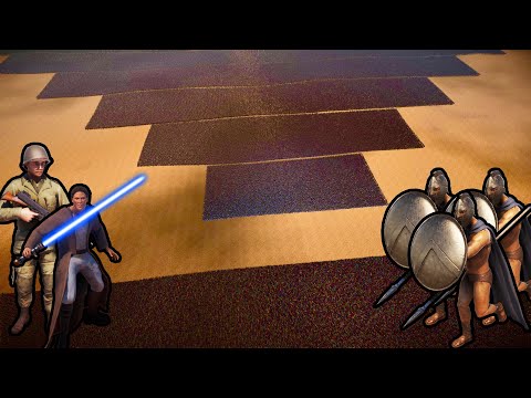 22 MILLION SPARTANS vs 150,000 JEDI KNIGHTS + 250,000 AMERICAN SOLDIER ASSAULT | UEBS 2