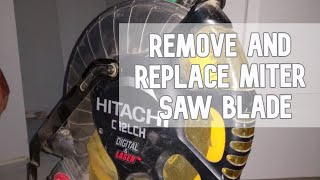 How to remove and replace miter saw blade DIY video #diy #mitersaw #saw #miter