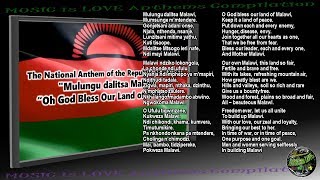 Malawi National Anthem &quot;Mulungu dalitsa Malawi” INSTRUMENTAL with lyrics