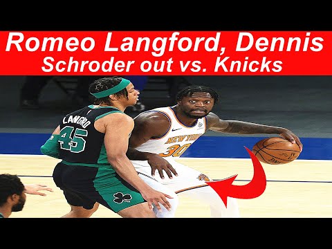 Romeo Langford, Dennis Schroder out vs. Knicks