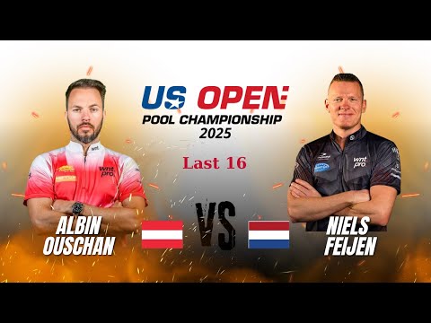 Last 16 Highlights | Albin Ouschan vs Niels Feijen |2025 US Open Pool アルビン・オーシャン vs ニールス・フェイエン ハイライト