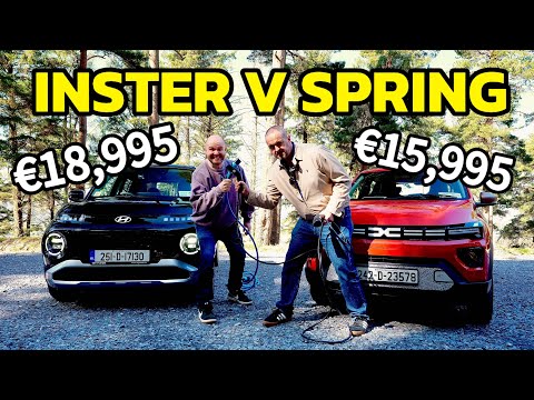 Hyundai Inster V Dacia Spring | Twin test of the cheapest EVs!