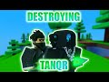 So I beat Tanqr in Roblox BedWars...
