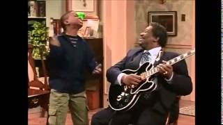 Kenny sings with BB King - The Cosby Show
