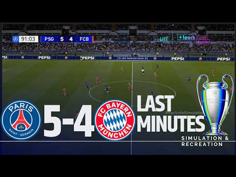 Dernières minutes ⚽ PSG 5-4 BAYERN MUNICH | Ligue des champions 25-26 | Match (Simulation)