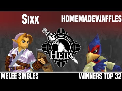Heir 4 - Sixx (Link) vs homemadewaffles (Falco) - MELEE SINGLES - WINNERS TOP 32