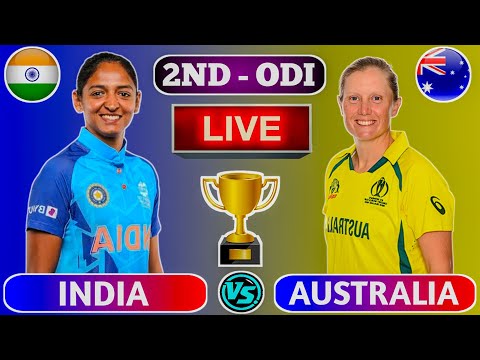 🔴Live India Women vs Australia Women, 2nd ODI | Live Score And Commentary | Today Cricket Match Live