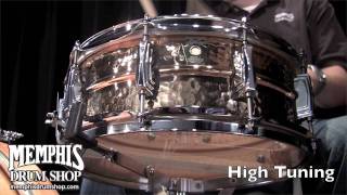 Video thumbnail for Ludwig 14x5 Hammered Bronze Snare Drum (LB550K) by Memphis Drum Shop
