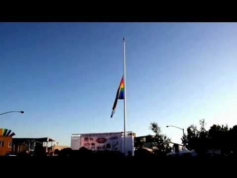 Pride Flag Raising Ceremony in Hillcrest