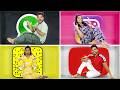 4 Colour Social Media House Challenge Instagram Facebook Snapchat And YouTube Who S King