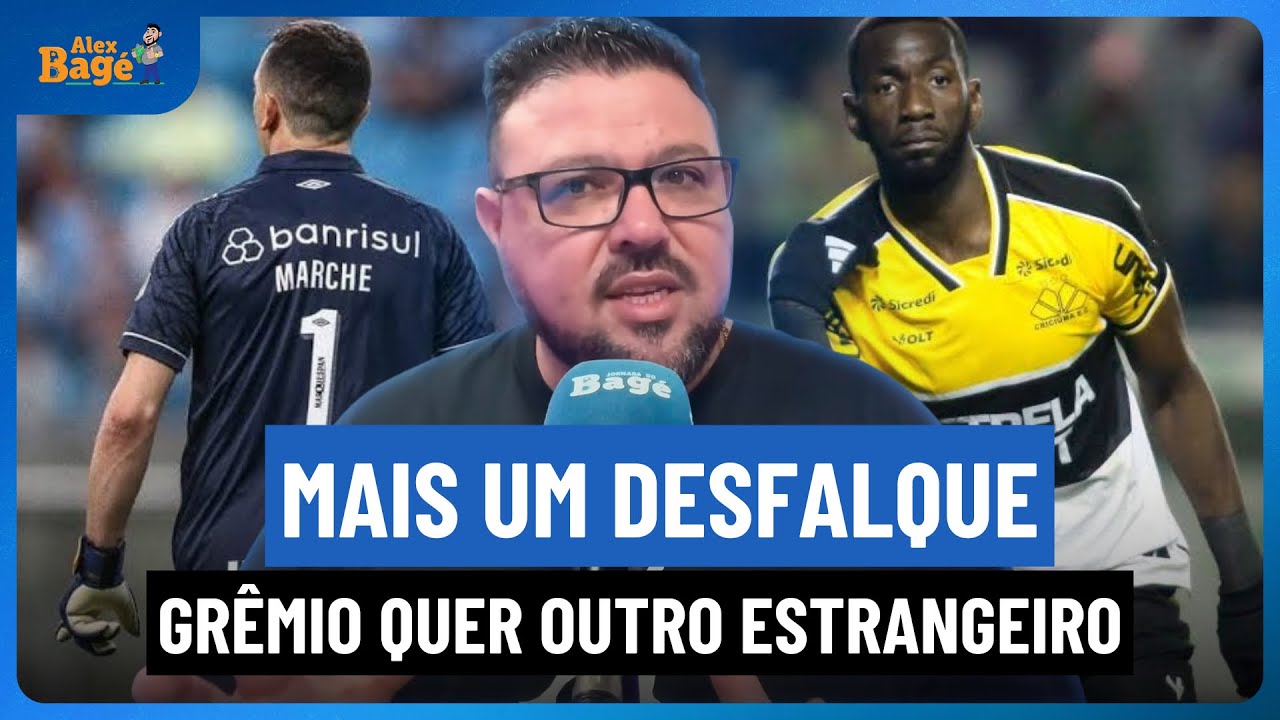 🇪🇪⚫️⚽️🔵 Grêmio procurou Bolasie do Criciúma, Cabral no gol, jogo com o Fluminense remarcado…